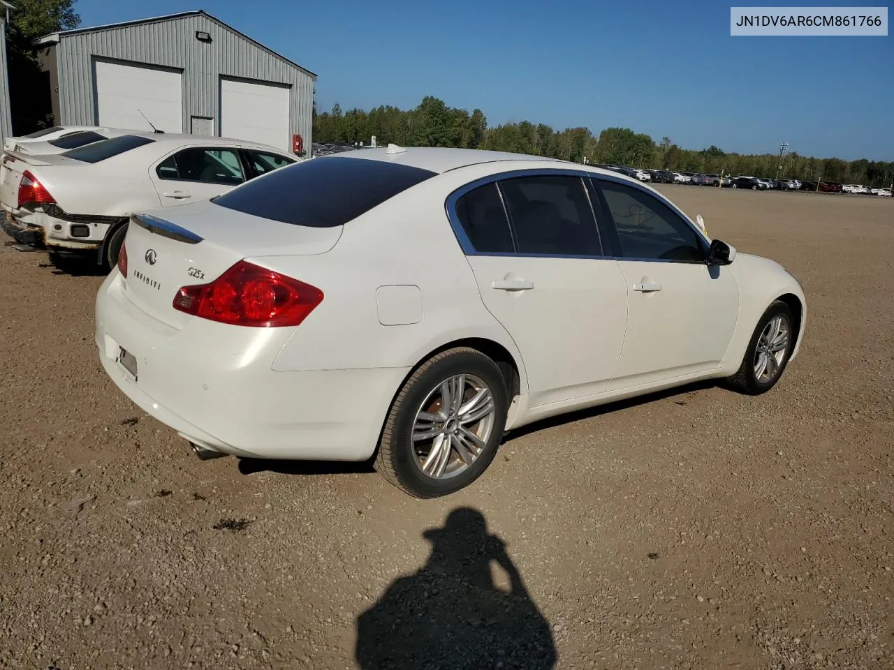 2012 Infiniti G25 VIN: JN1DV6AR6CM861766 Lot: 72276264