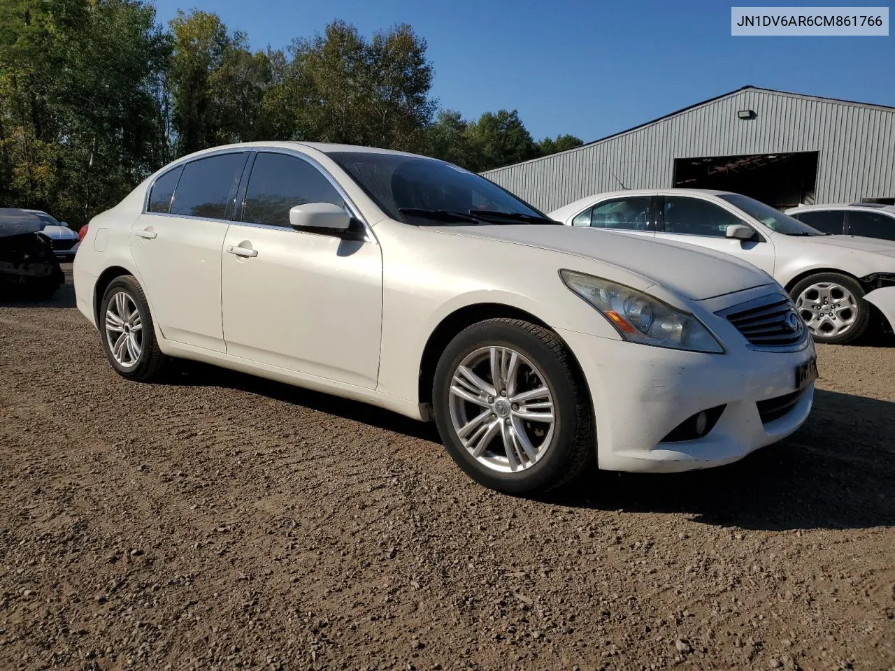 2012 Infiniti G25 VIN: JN1DV6AR6CM861766 Lot: 72276264