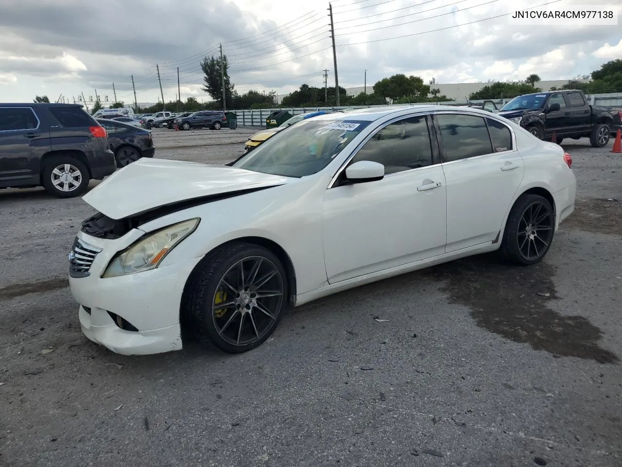 2012 Infiniti G37 VIN: JN1CV6AR4CM977138 Lot: 72649154