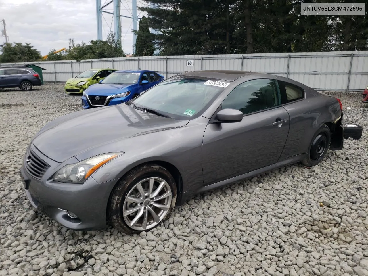 2012 Infiniti G37 VIN: JN1CV6EL3CM472696 Lot: 72703484