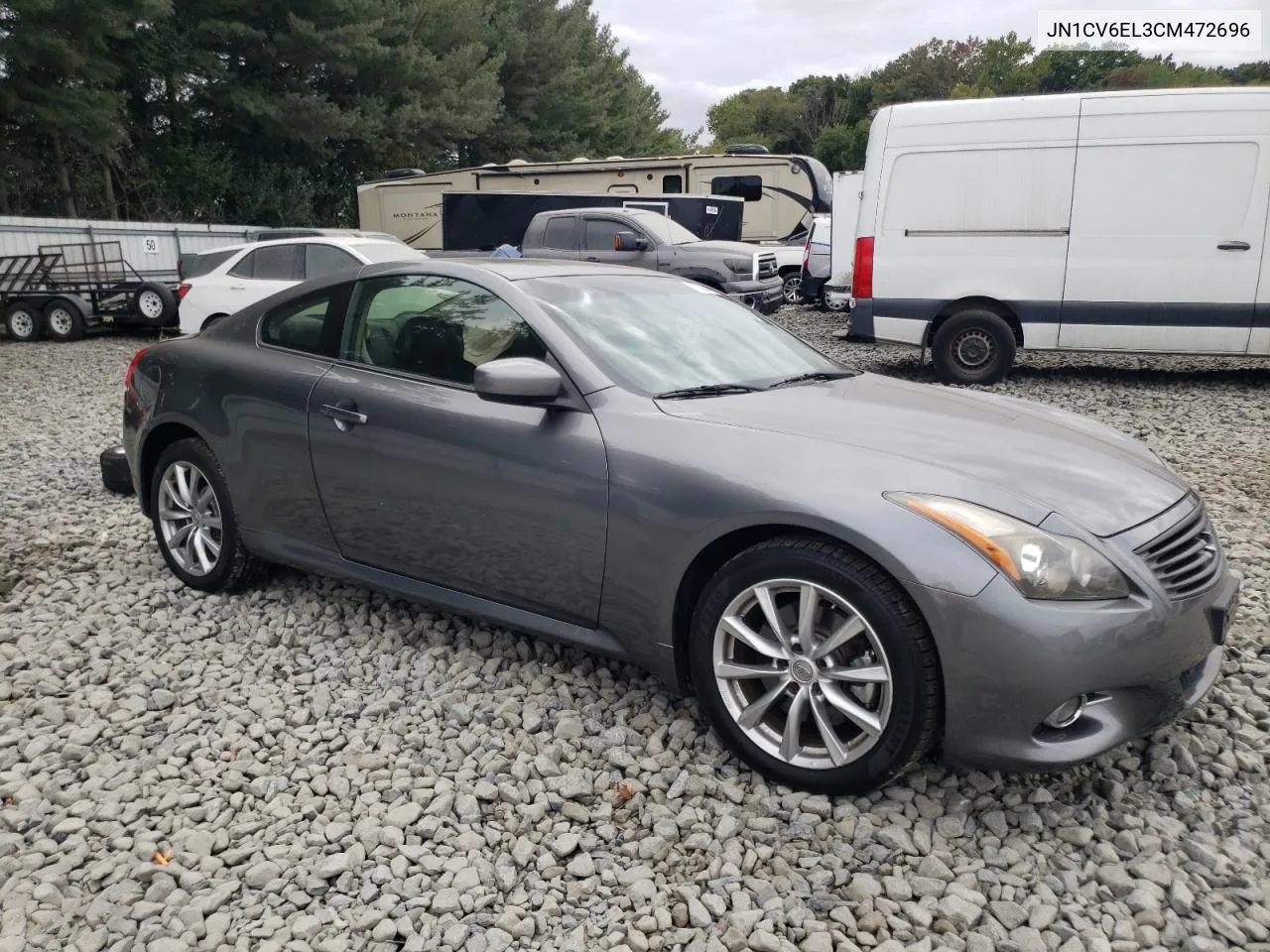 2012 Infiniti G37 VIN: JN1CV6EL3CM472696 Lot: 72703484