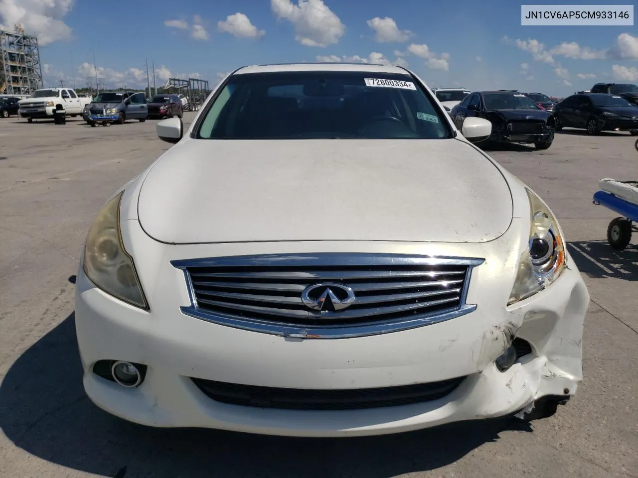 2012 Infiniti G37 Base VIN: JN1CV6AP5CM933146 Lot: 72800334