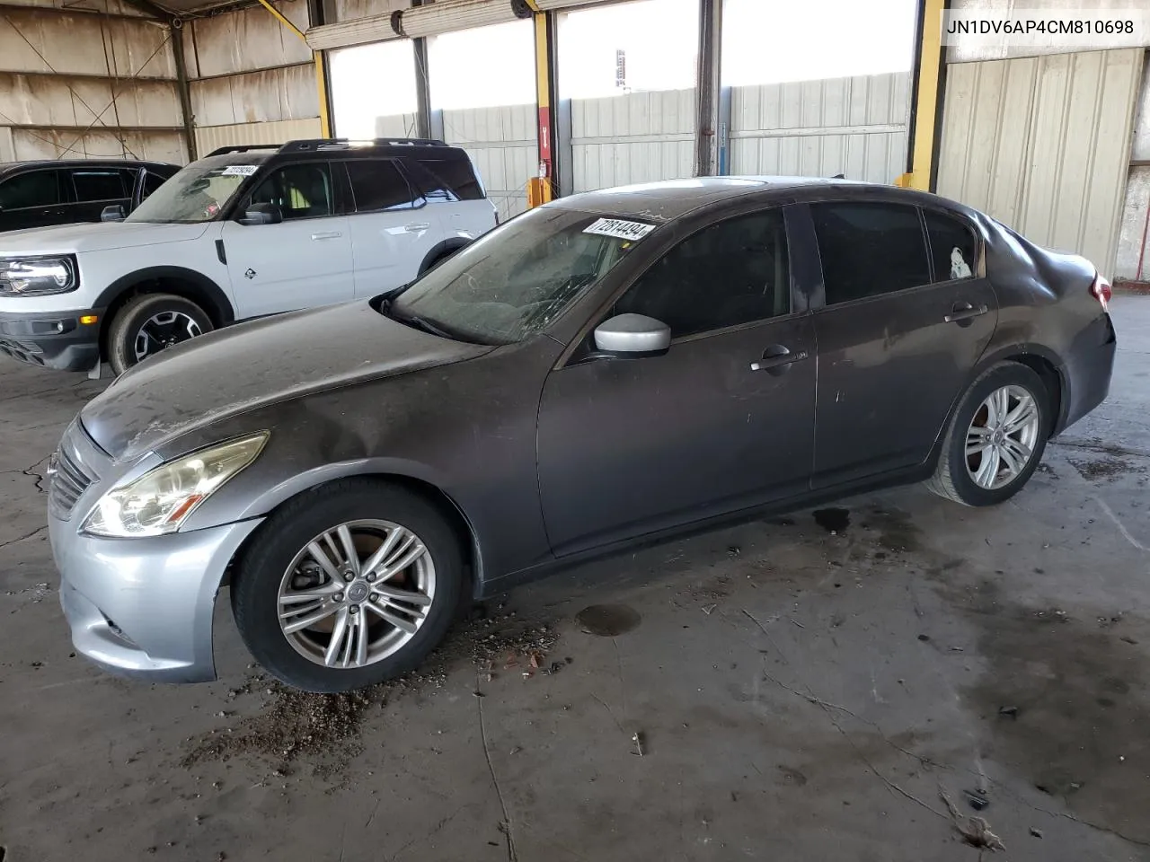 2012 Infiniti G25 Base VIN: JN1DV6AP4CM810698 Lot: 72814494