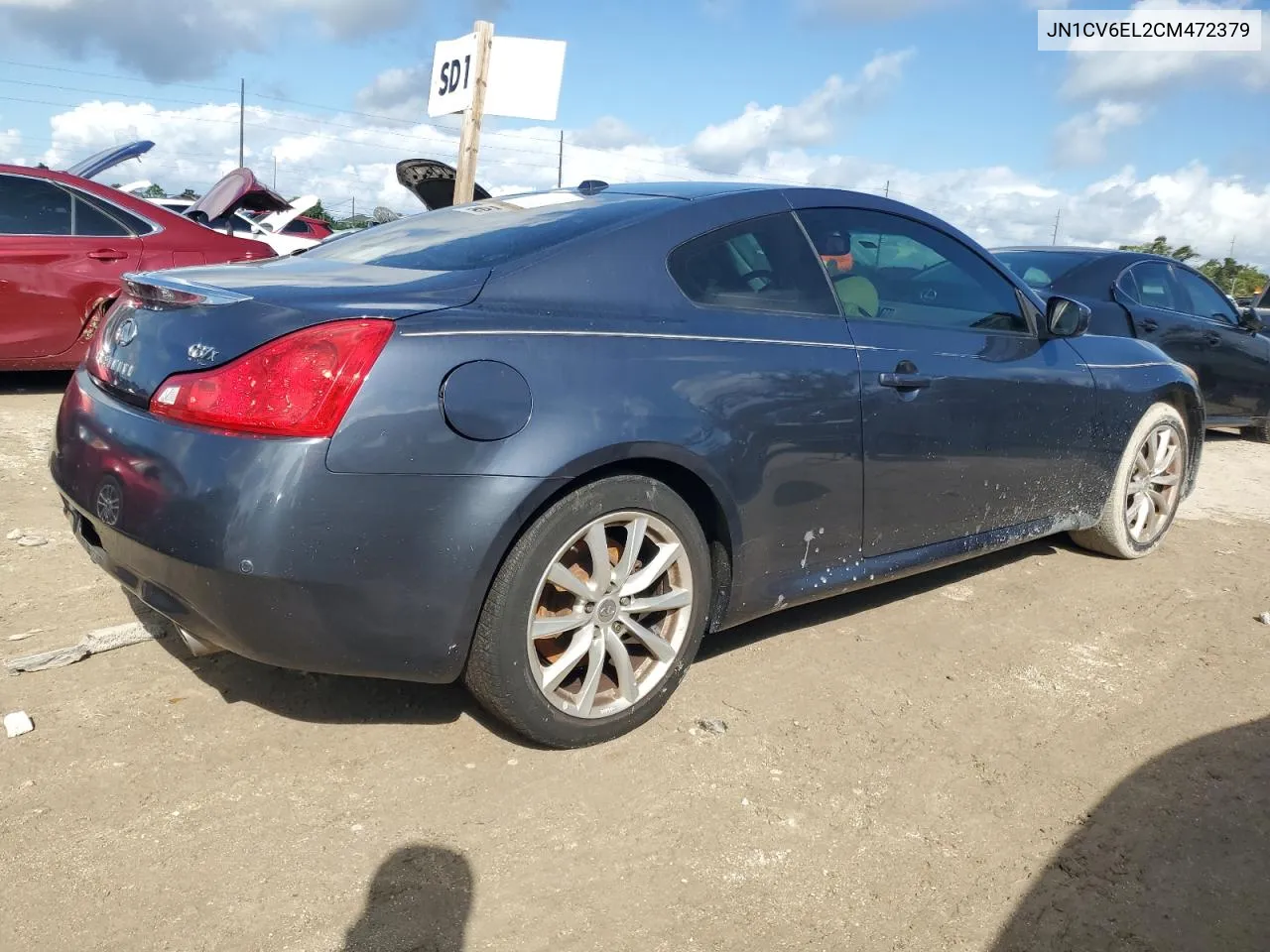 2012 Infiniti G37 VIN: JN1CV6EL2CM472379 Lot: 73785784