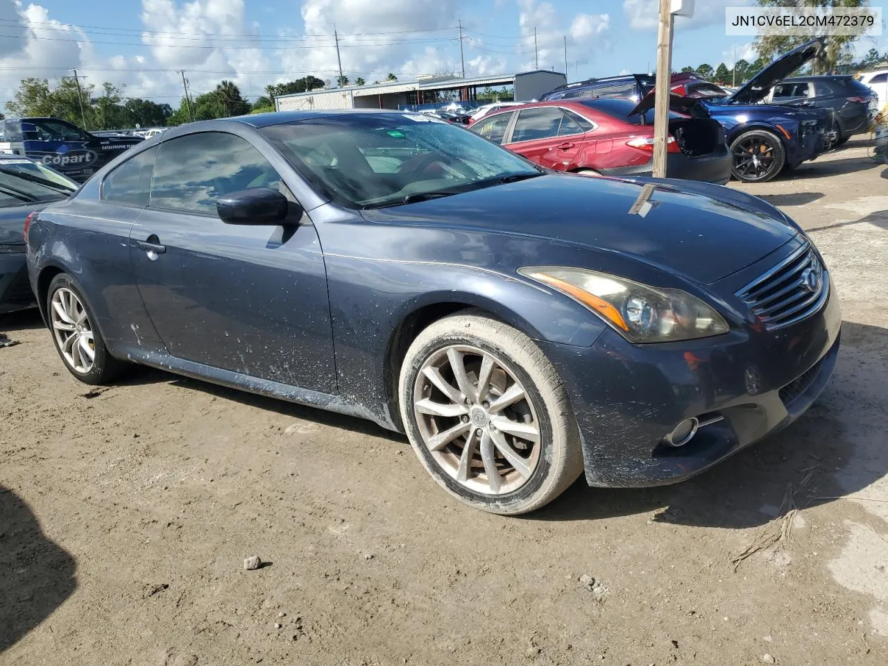 2012 Infiniti G37 VIN: JN1CV6EL2CM472379 Lot: 73785784