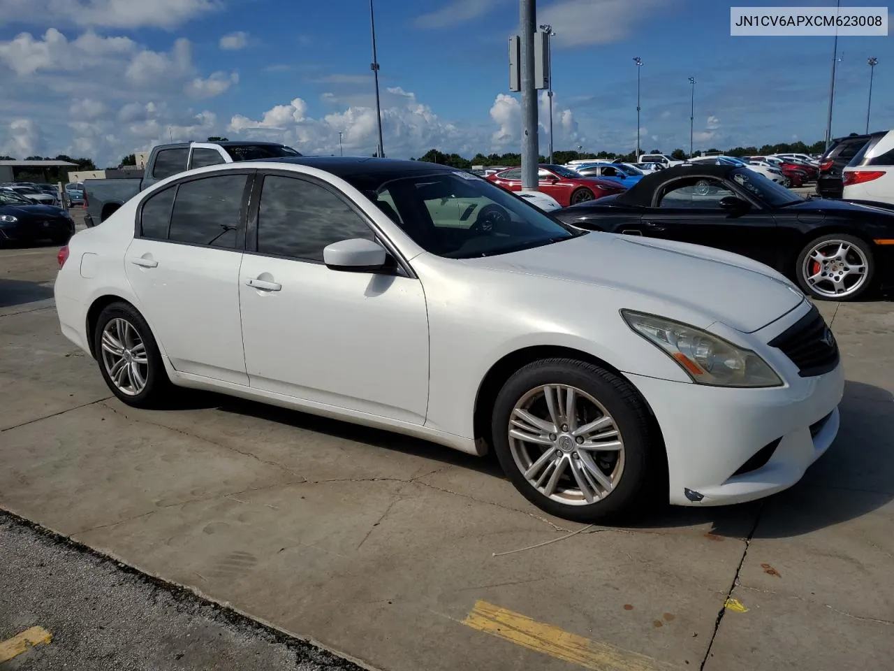 2012 Infiniti G37 Base VIN: JN1CV6APXCM623008 Lot: 74108464