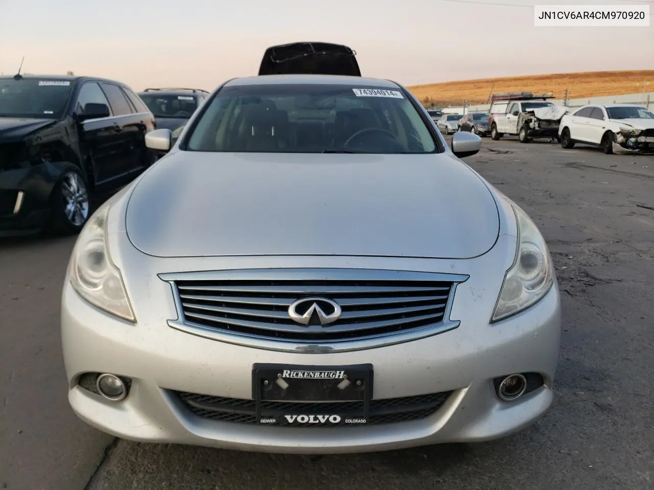 2012 Infiniti G37 VIN: JN1CV6AR4CM970920 Lot: 74394014