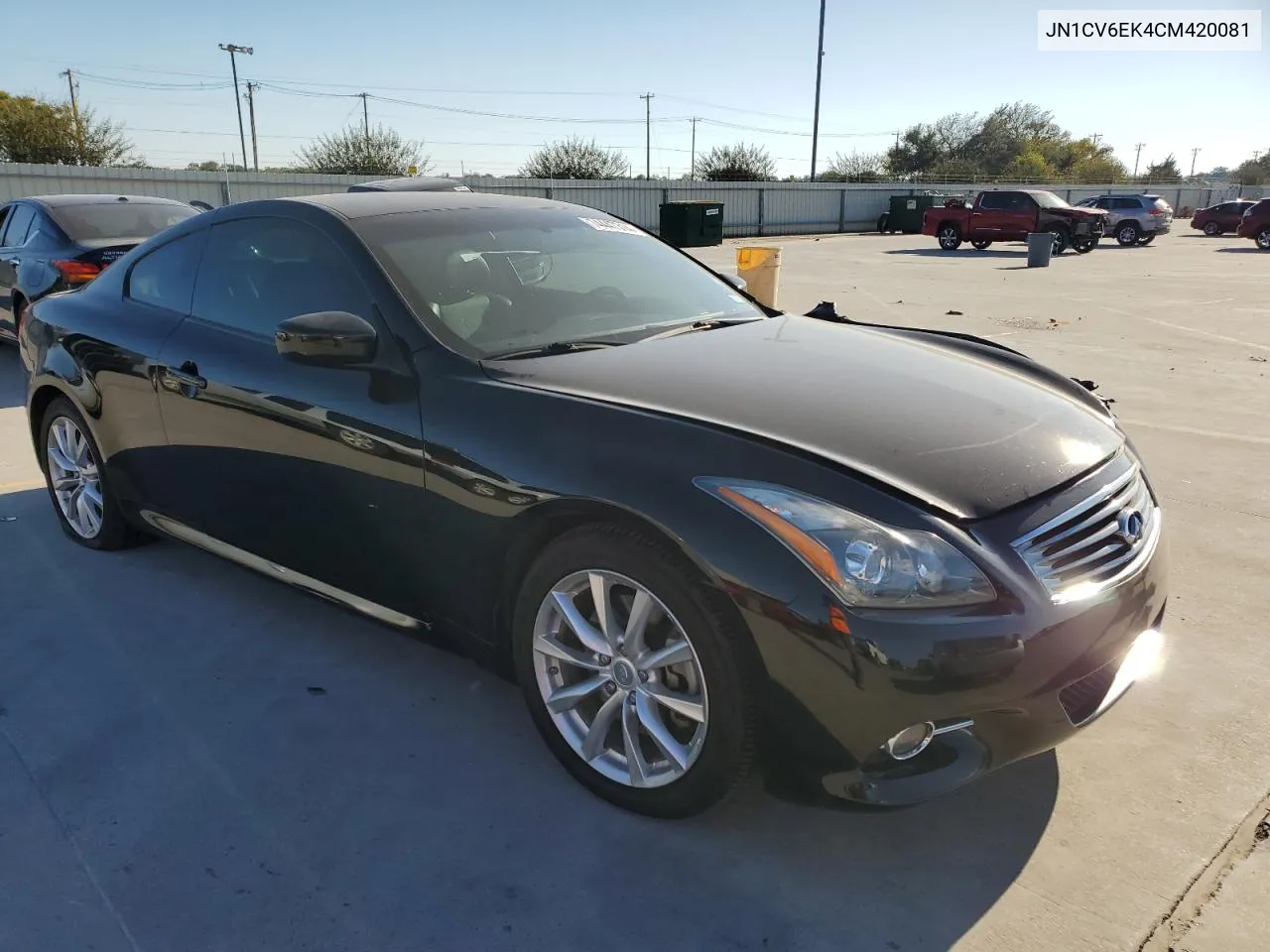 2012 Infiniti G37 Base VIN: JN1CV6EK4CM420081 Lot: 74447314