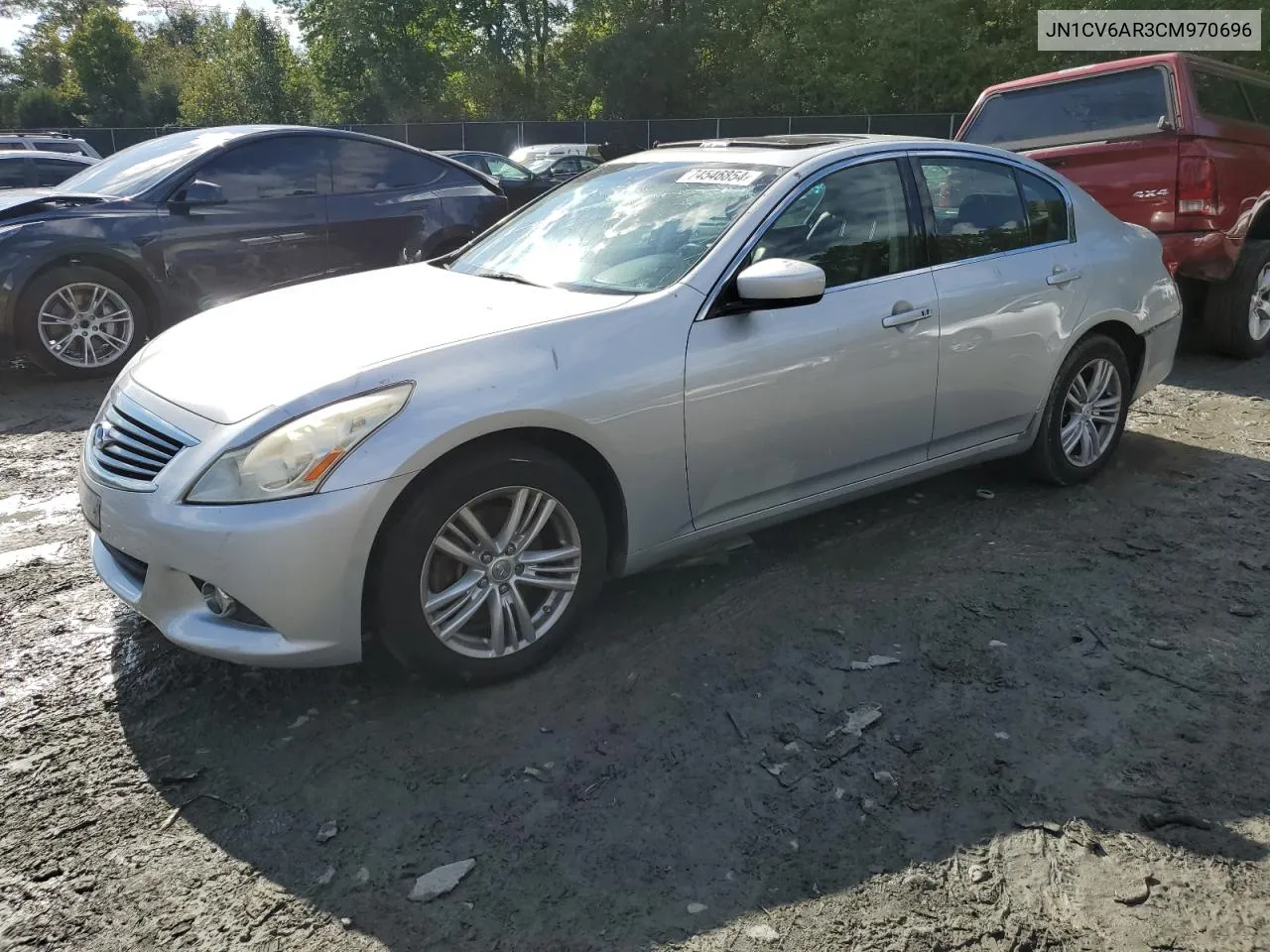 2012 Infiniti G37 VIN: JN1CV6AR3CM970696 Lot: 74546854