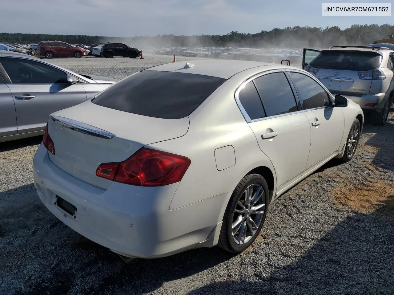 2012 Infiniti G37 VIN: JN1CV6AR7CM671552 Lot: 74772964