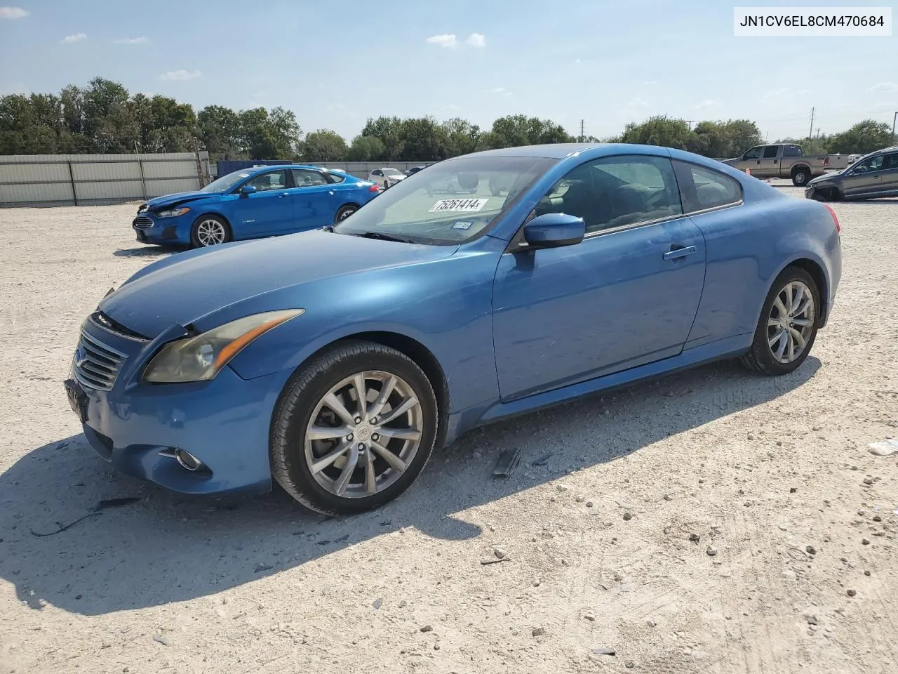 2012 Infiniti G37 VIN: JN1CV6EL8CM470684 Lot: 75261414