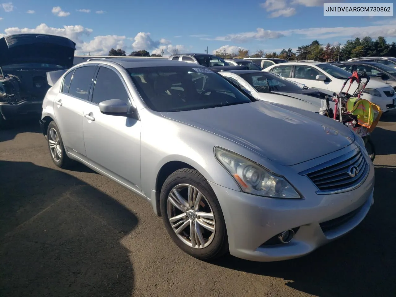 2012 Infiniti G25 VIN: JN1DV6AR5CM730862 Lot: 75494974