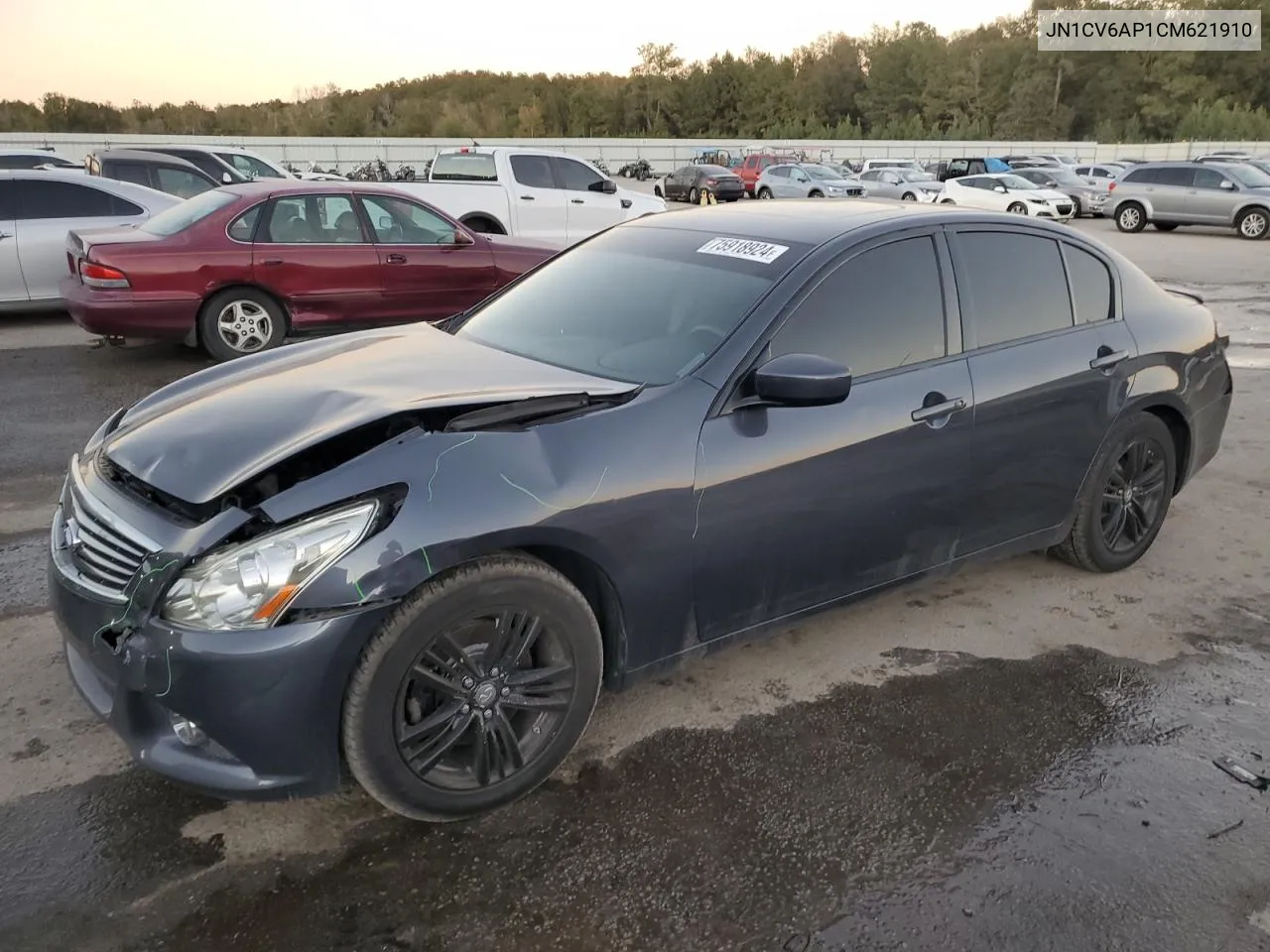 2012 Infiniti G37 Base VIN: JN1CV6AP1CM621910 Lot: 75918924