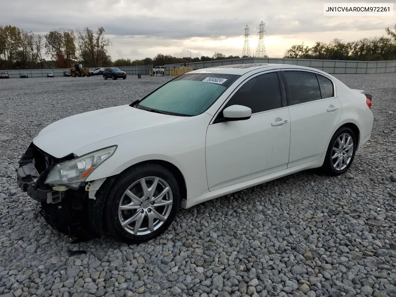 2012 Infiniti G37 VIN: JN1CV6AR0CM972261 Lot: 76045024