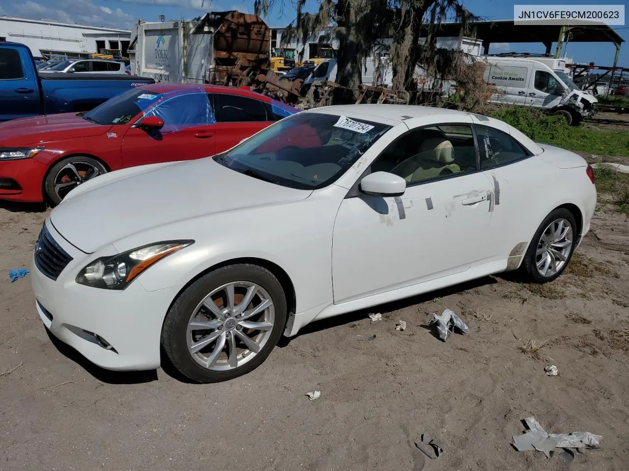 2012 Infiniti G37 Base VIN: JN1CV6FE9CM200623 Lot: 76707154