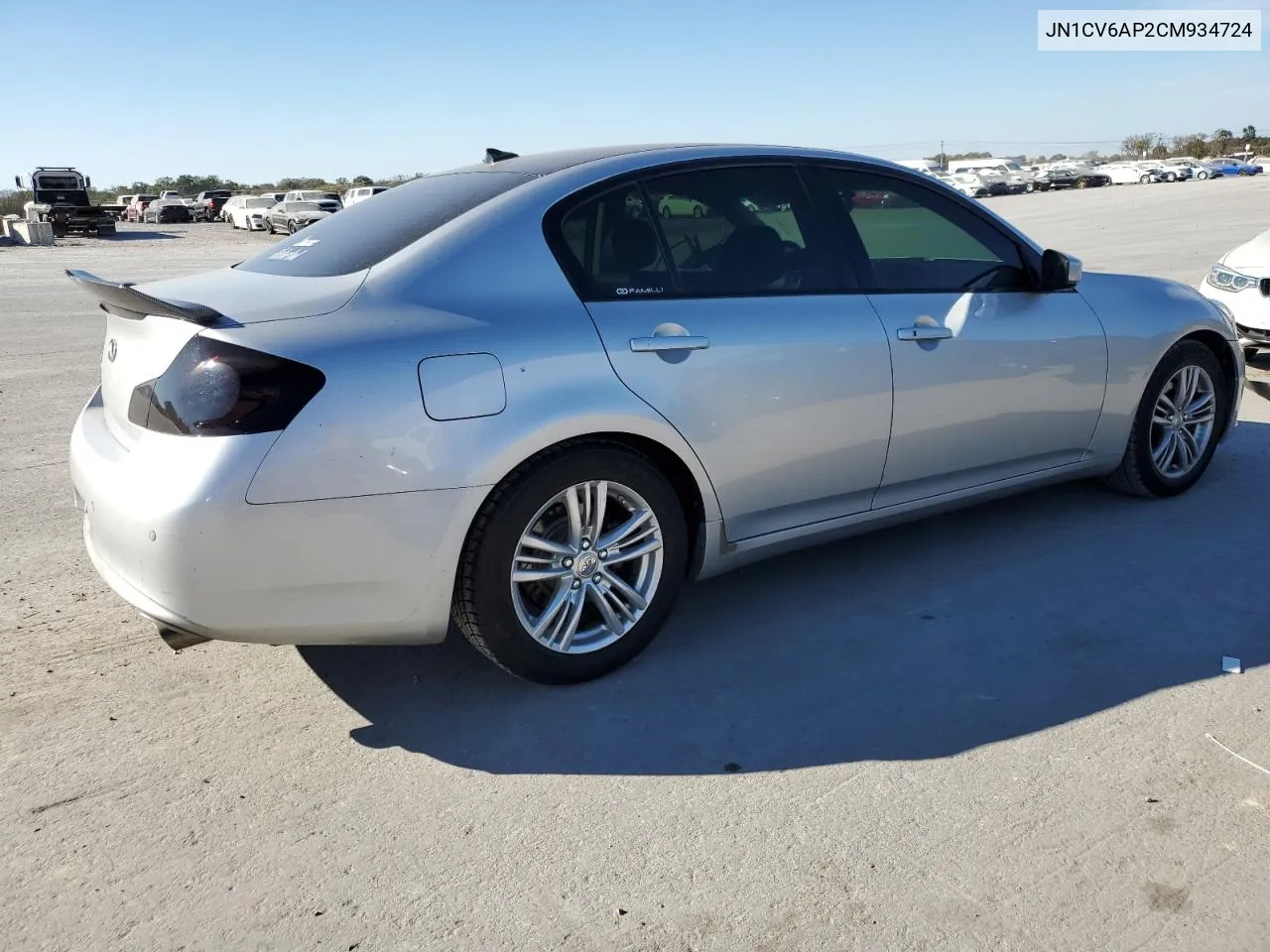 2012 Infiniti G37 Base VIN: JN1CV6AP2CM934724 Lot: 77395204