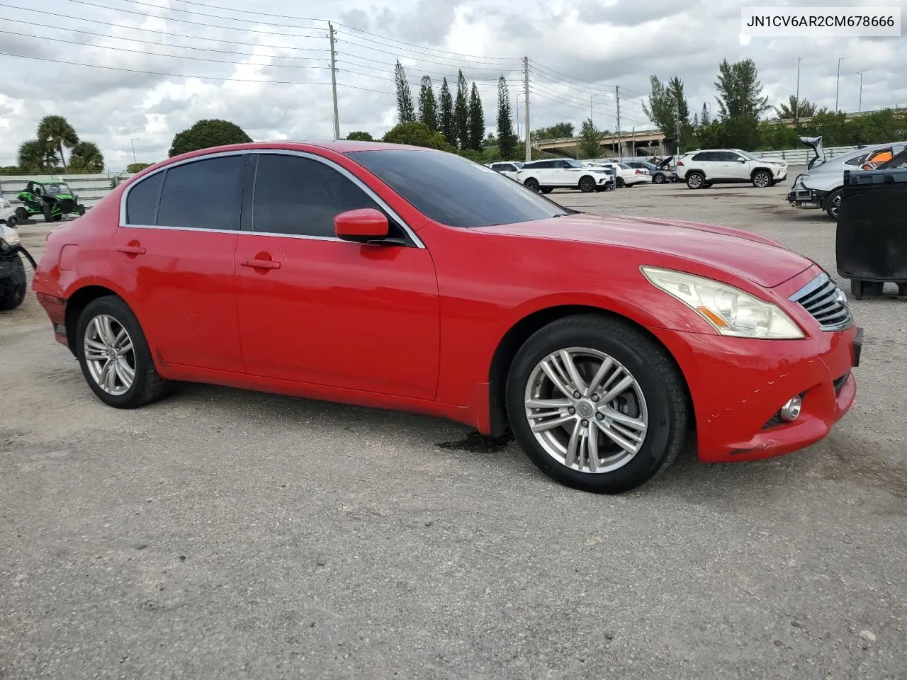 2012 Infiniti G37 VIN: JN1CV6AR2CM678666 Lot: 77655174