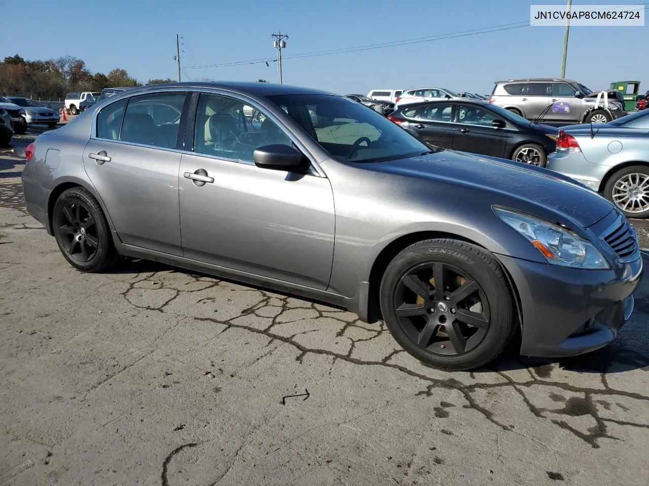 2012 Infiniti G37 Base VIN: JN1CV6AP8CM624724 Lot: 77997084