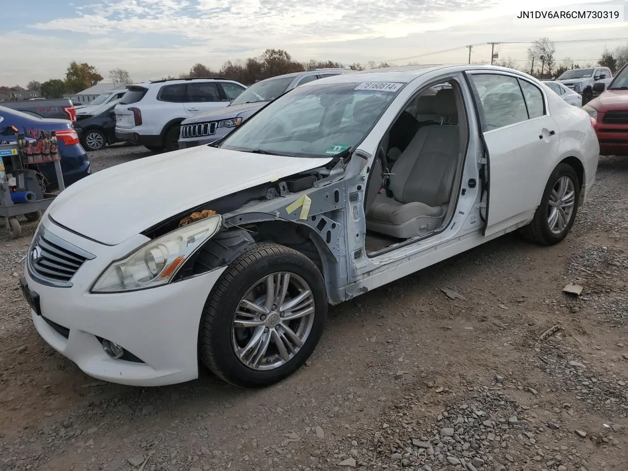 2012 Infiniti G25 VIN: JN1DV6AR6CM730319 Lot: 78160814