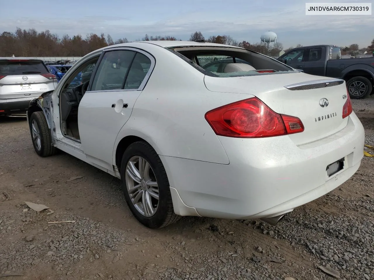 2012 Infiniti G25 VIN: JN1DV6AR6CM730319 Lot: 78160814