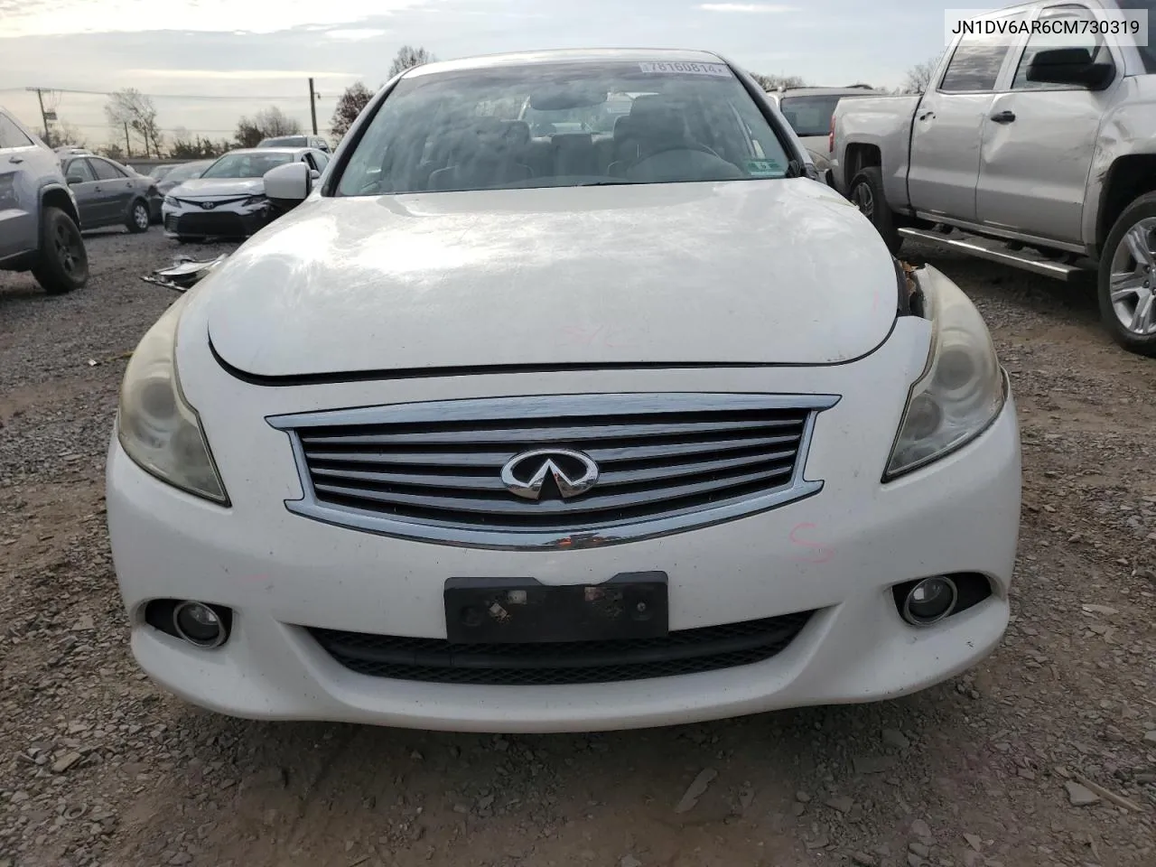 2012 Infiniti G25 VIN: JN1DV6AR6CM730319 Lot: 78160814