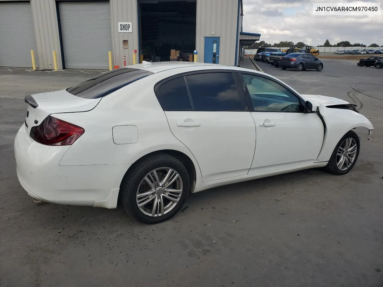 2012 Infiniti G37 VIN: JN1CV6AR4CM970450 Lot: 78552084