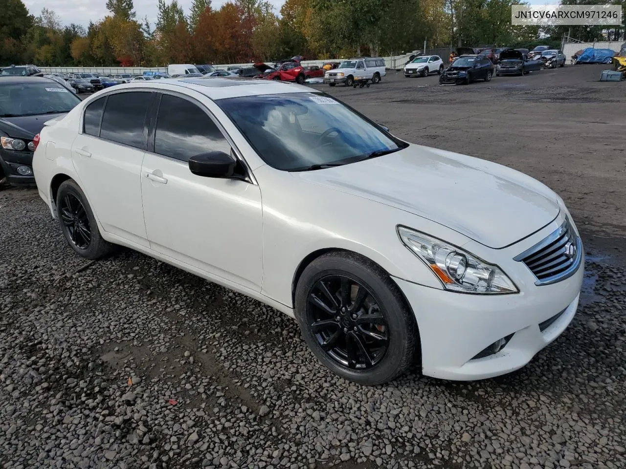 2012 Infiniti G37 VIN: JN1CV6ARXCM971246 Lot: 78637964