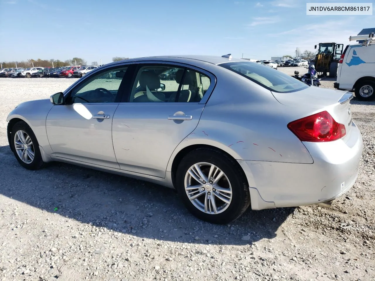 2012 Infiniti G25 VIN: JN1DV6AR8CM861817 Lot: 78807694