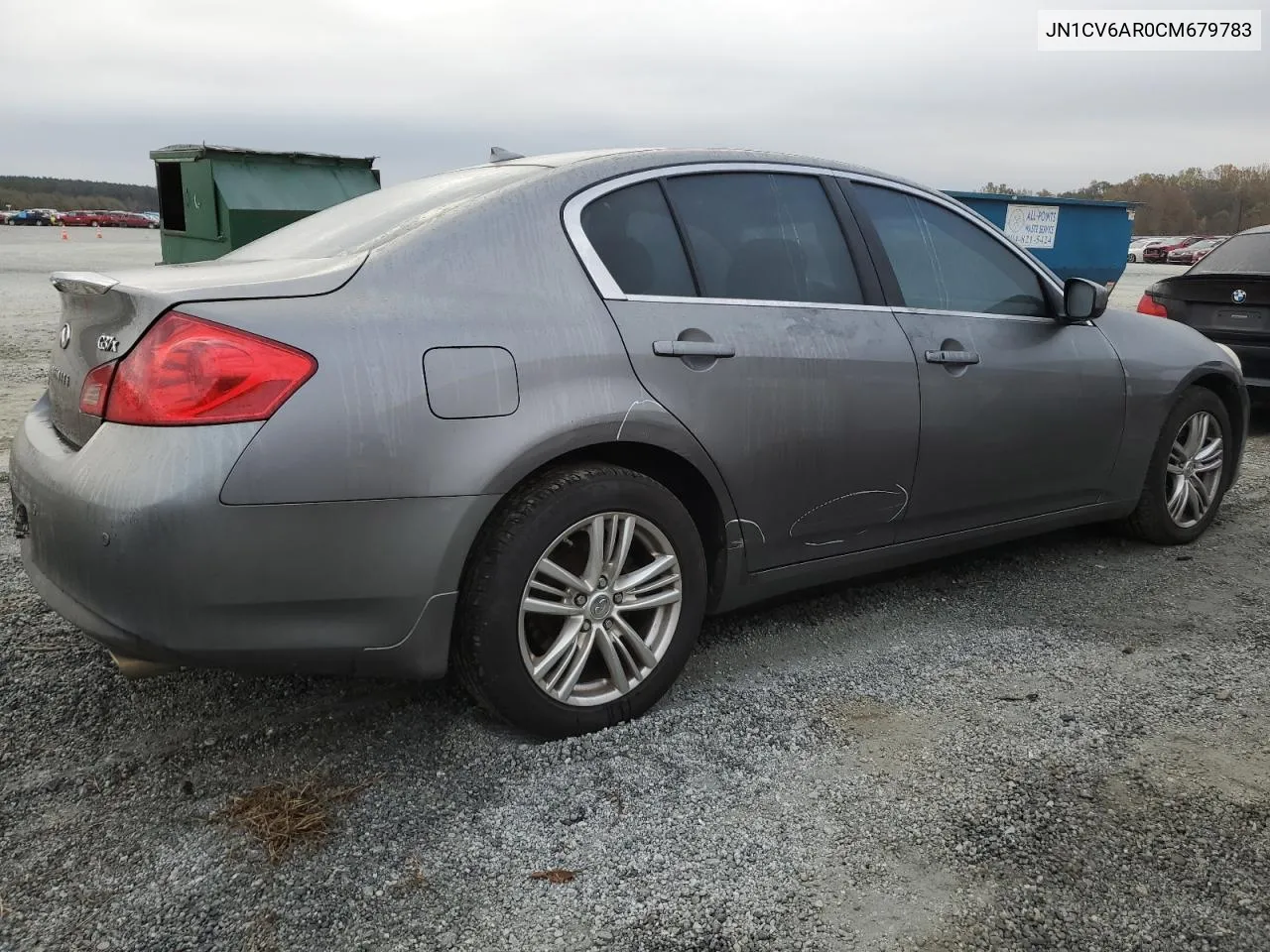 2012 Infiniti G37 VIN: JN1CV6AR0CM679783 Lot: 78990544