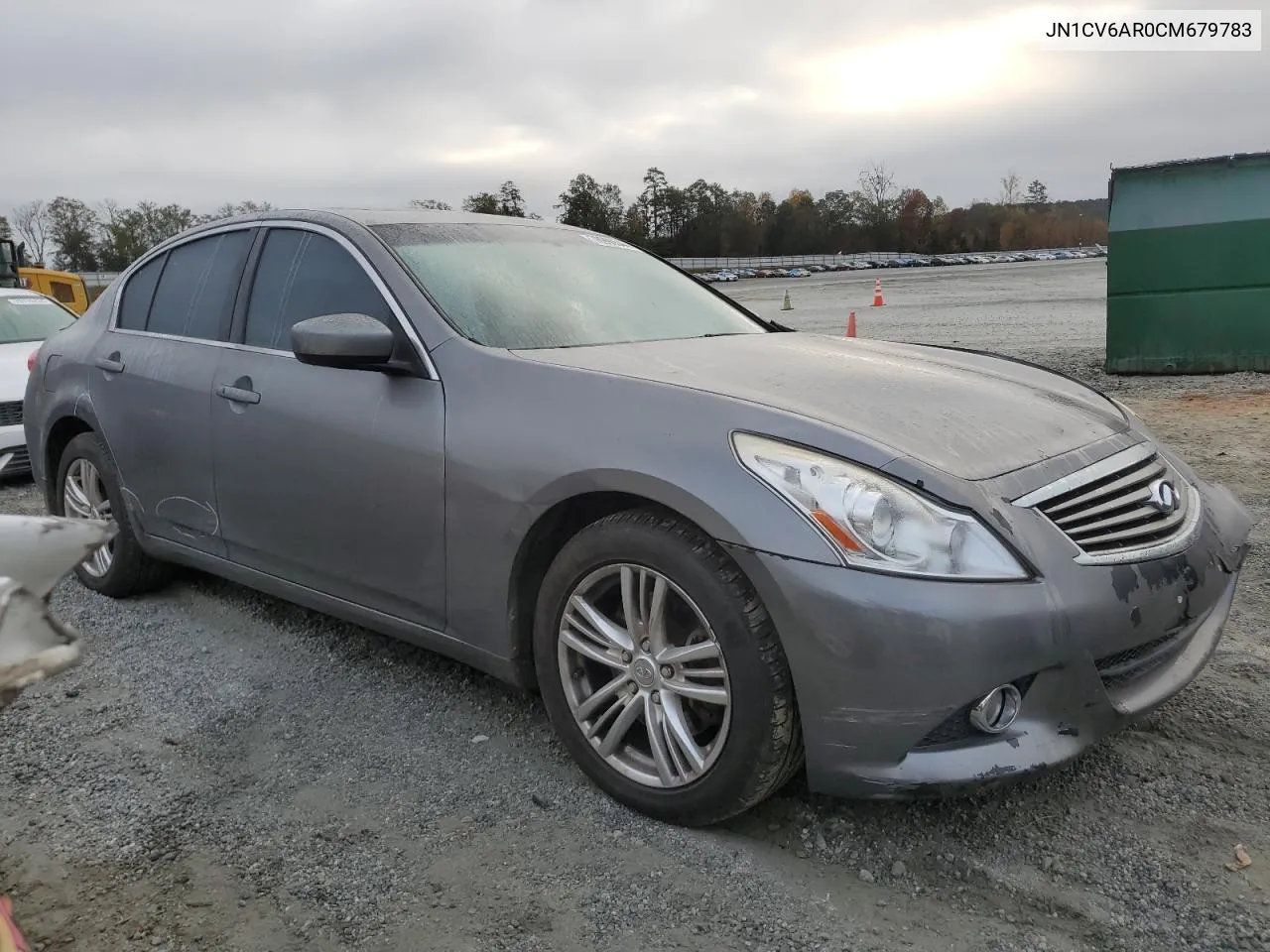 2012 Infiniti G37 VIN: JN1CV6AR0CM679783 Lot: 78990544