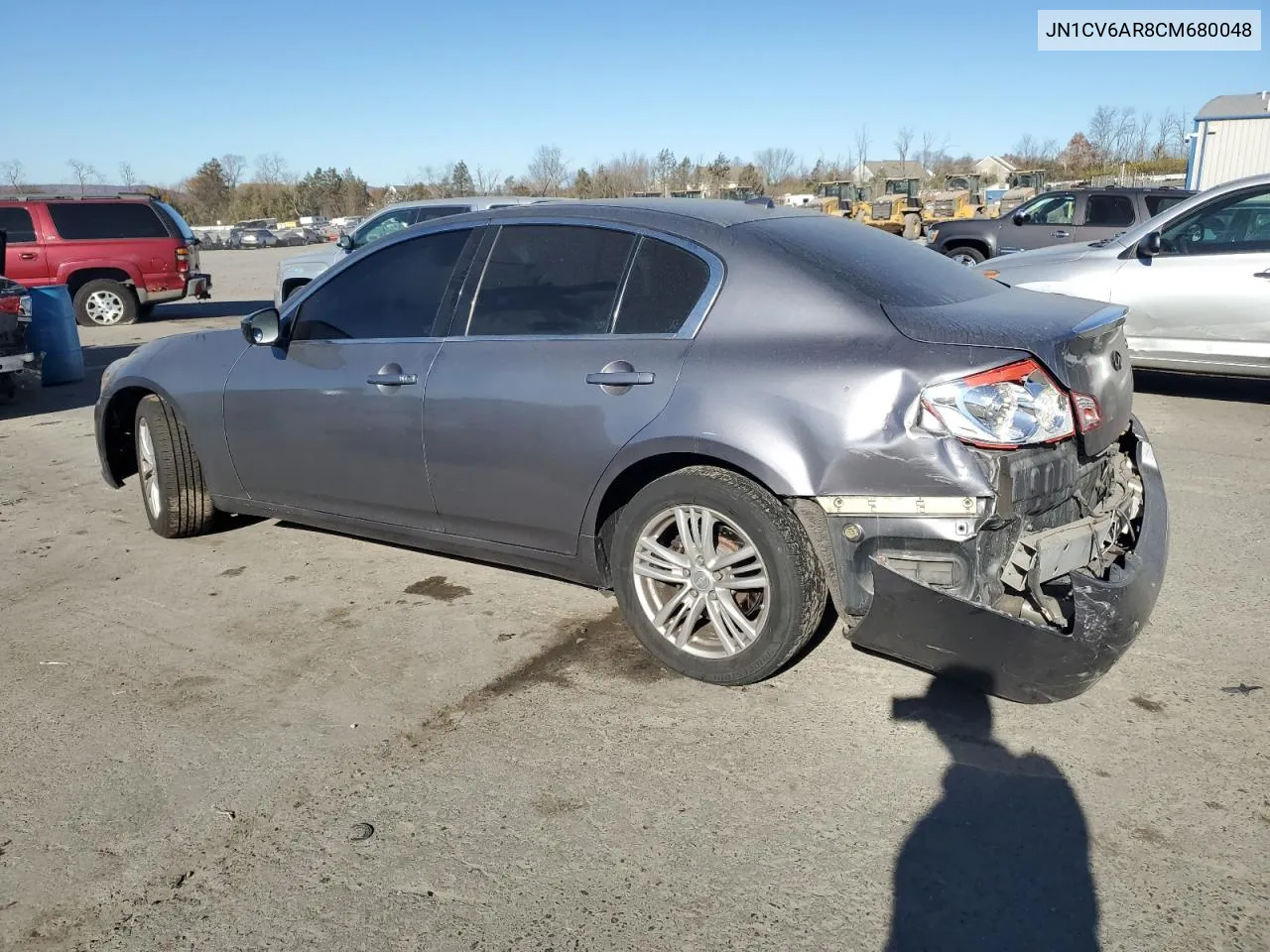 2012 Infiniti G37 VIN: JN1CV6AR8CM680048 Lot: 79496074