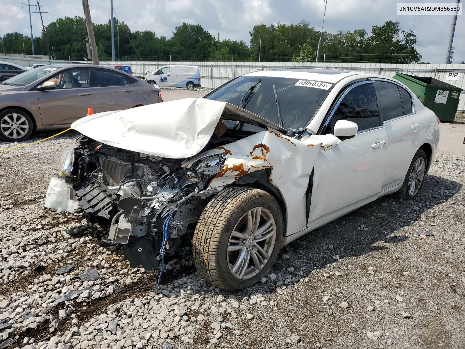 2013 Infiniti G37 VIN: JN1CV6AR2DM356580 Lot: 58090384