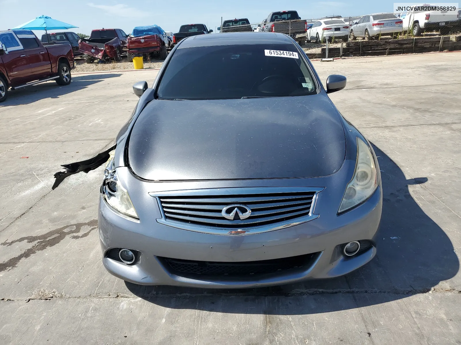 2013 Infiniti G37 VIN: JN1CV6AR2DM358829 Lot: 61534194