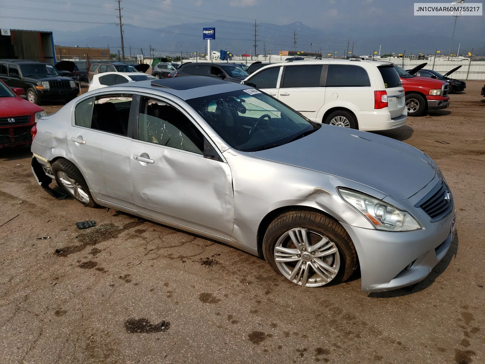 2013 Infiniti G37 VIN: JN1CV6AR6DM755217 Lot: 63144894