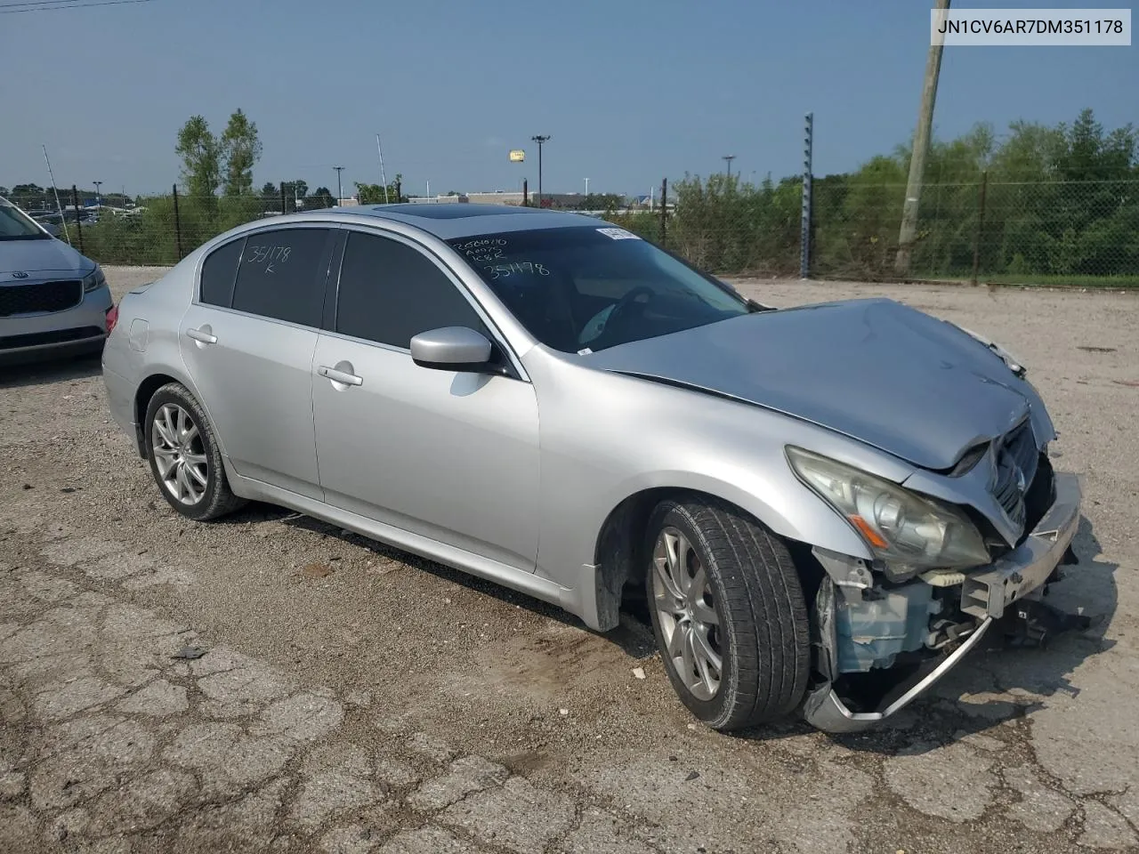 2013 Infiniti G37 VIN: JN1CV6AR7DM351178 Lot: 64461854