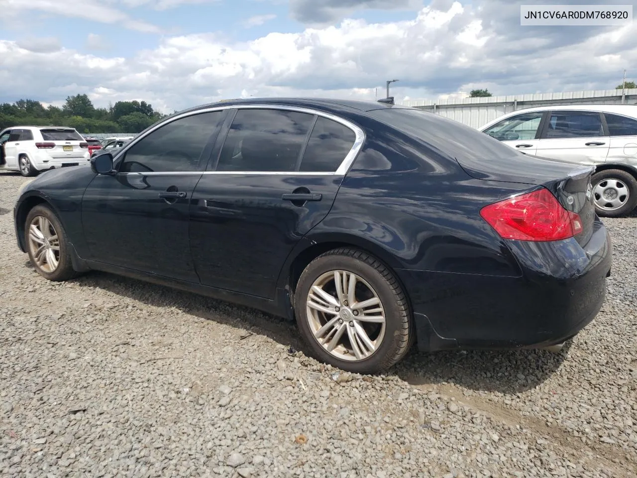 2013 Infiniti G37 VIN: JN1CV6AR0DM768920 Lot: 68019914