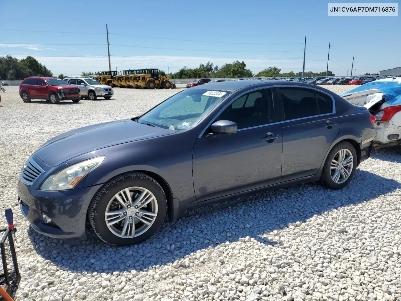 2013 Infiniti G37 Base VIN: JN1CV6AP7DM716876 Lot: 70428504