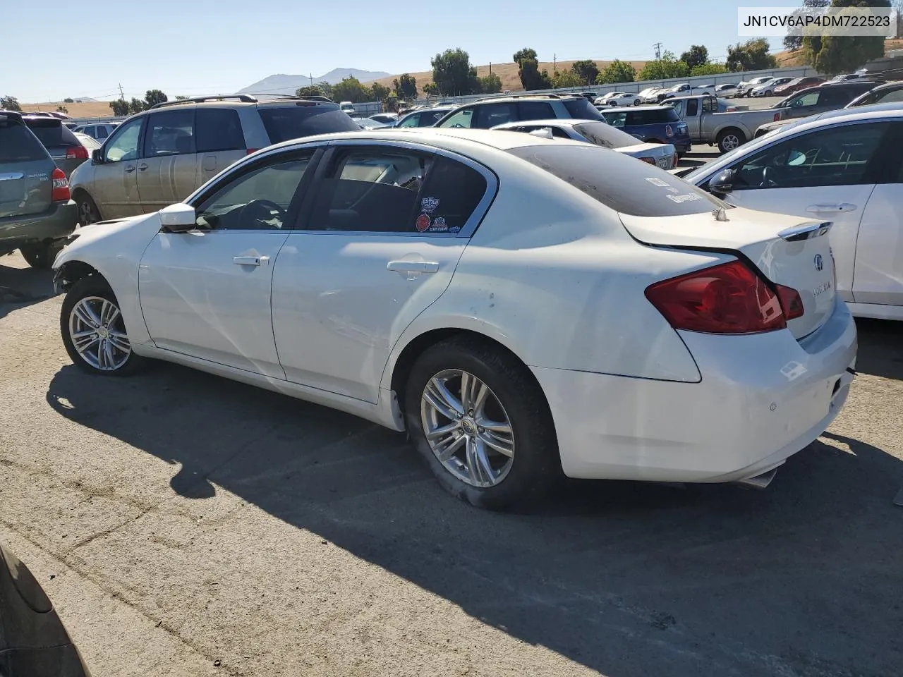 2013 Infiniti G37 Base VIN: JN1CV6AP4DM722523 Lot: 71112384