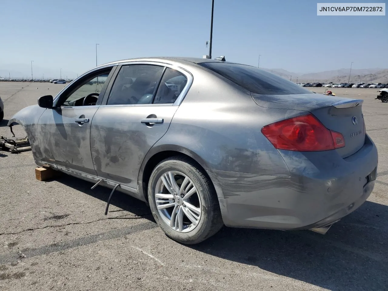 2013 Infiniti G37 Base VIN: JN1CV6AP7DM722872 Lot: 71662044