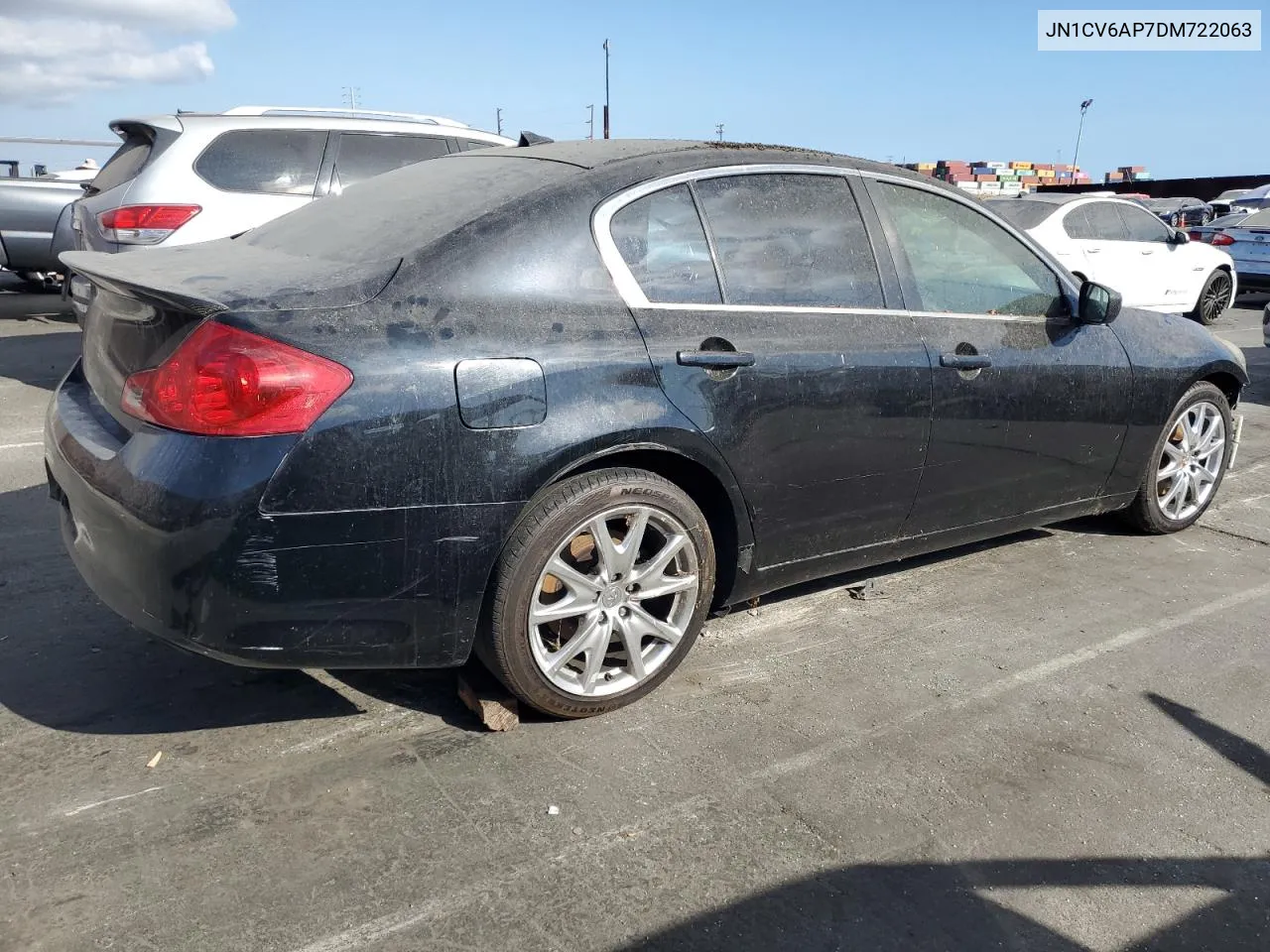 2013 Infiniti G37 Base VIN: JN1CV6AP7DM722063 Lot: 72441214