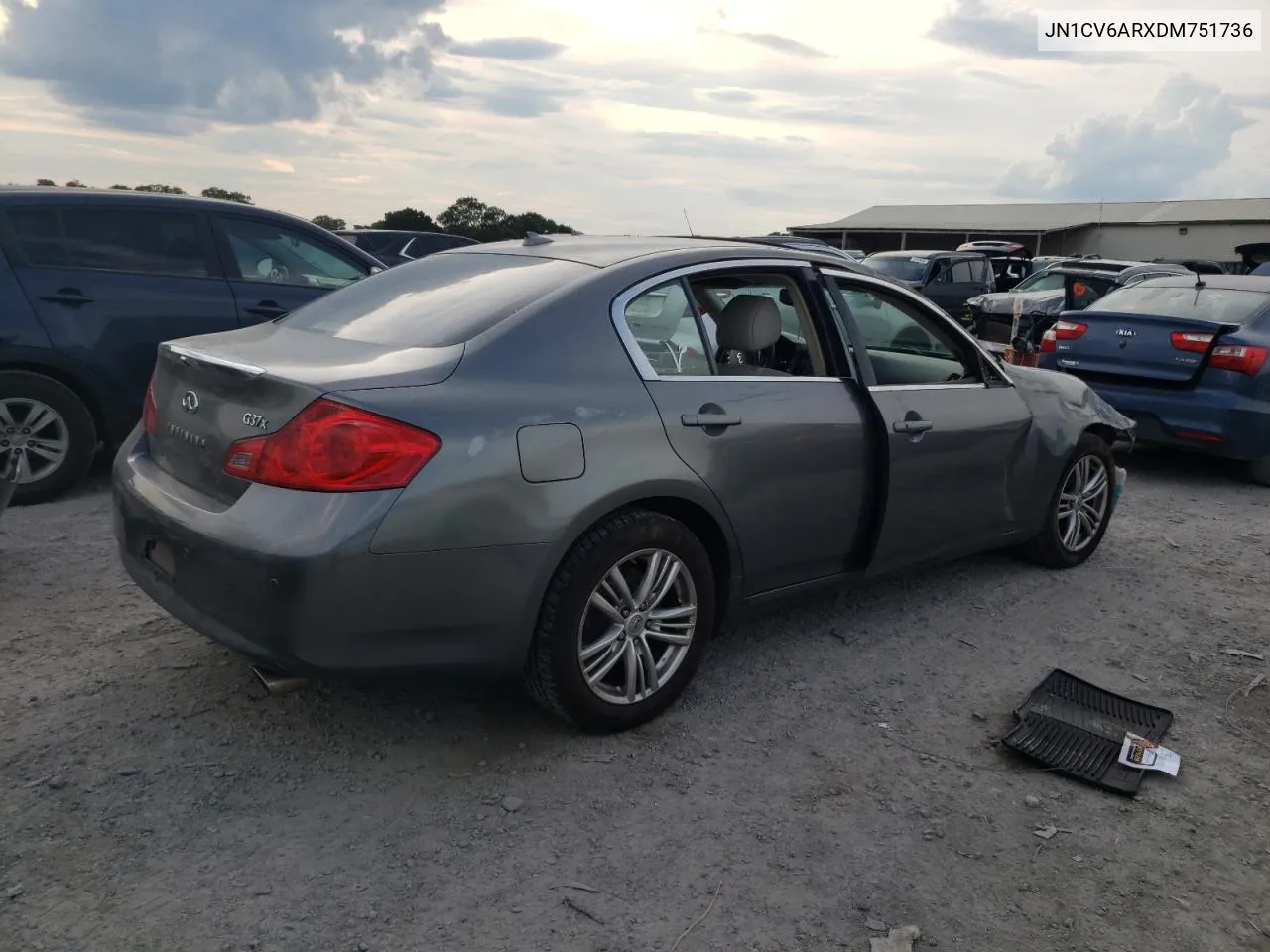 2013 Infiniti G37 VIN: JN1CV6ARXDM751736 Lot: 72751704