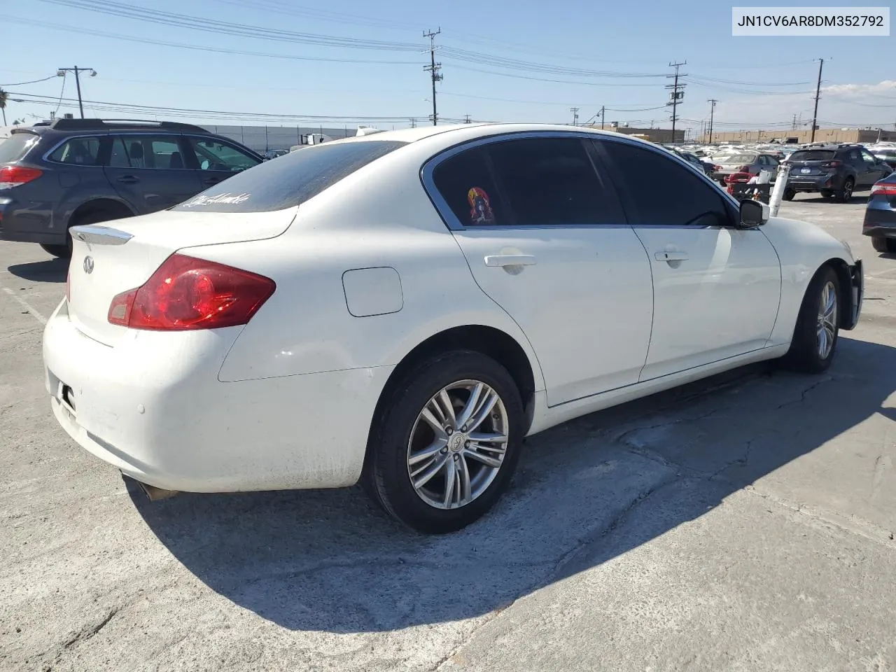 2013 Infiniti G37 VIN: JN1CV6AR8DM352792 Lot: 73545964