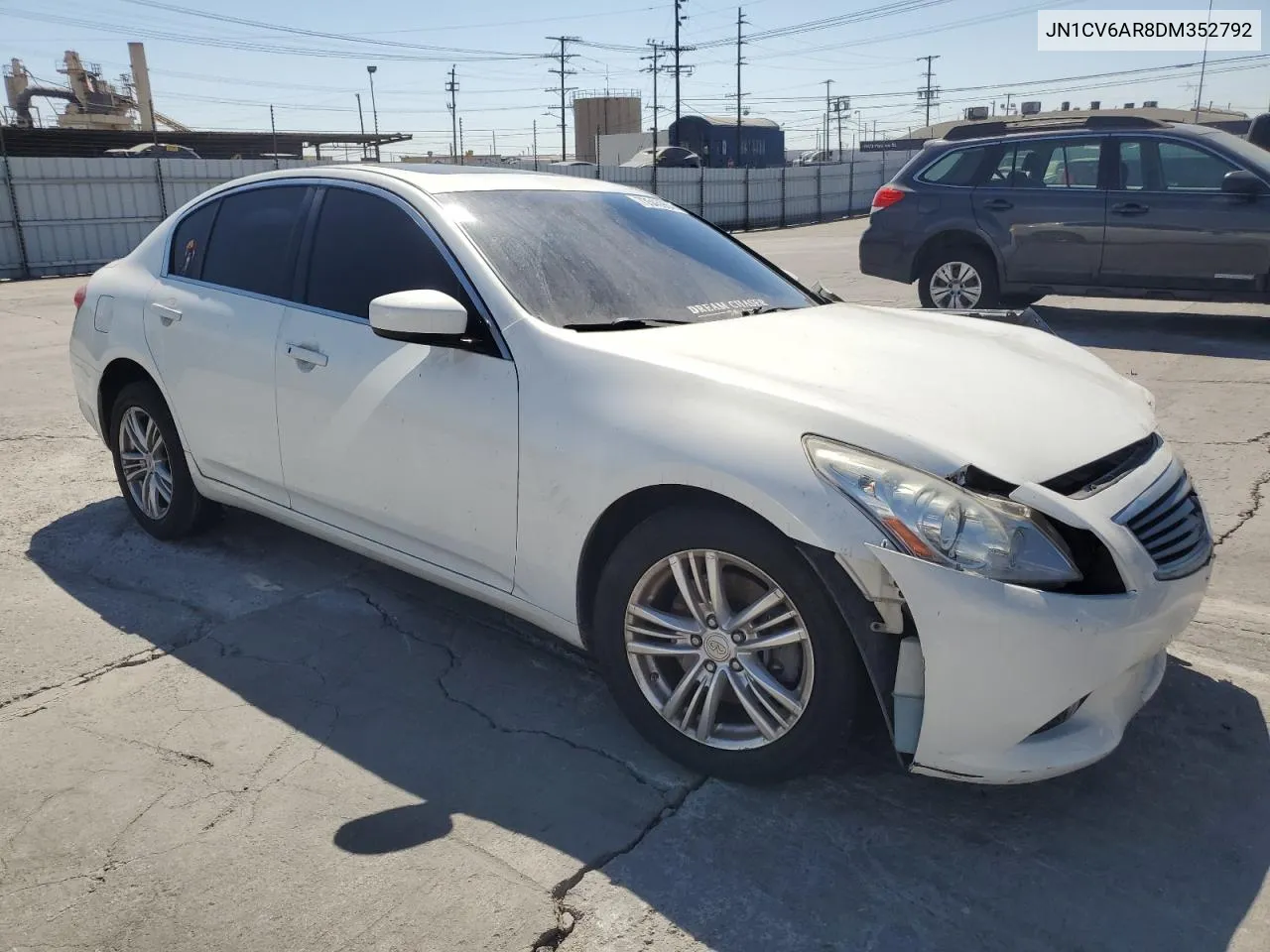 2013 Infiniti G37 VIN: JN1CV6AR8DM352792 Lot: 73545964