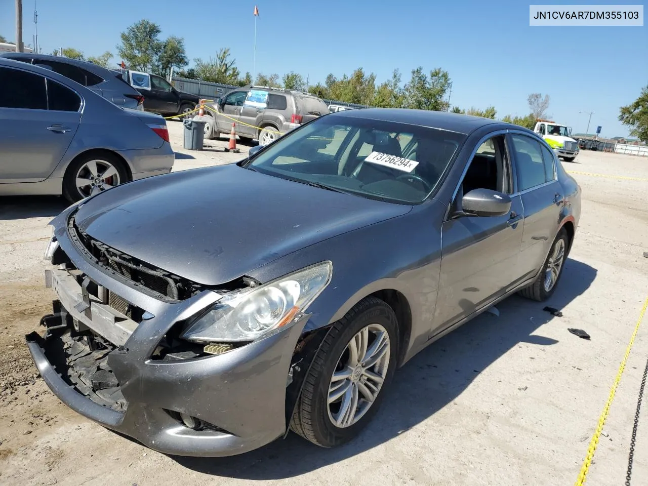 2013 Infiniti G37 VIN: JN1CV6AR7DM355103 Lot: 73756294