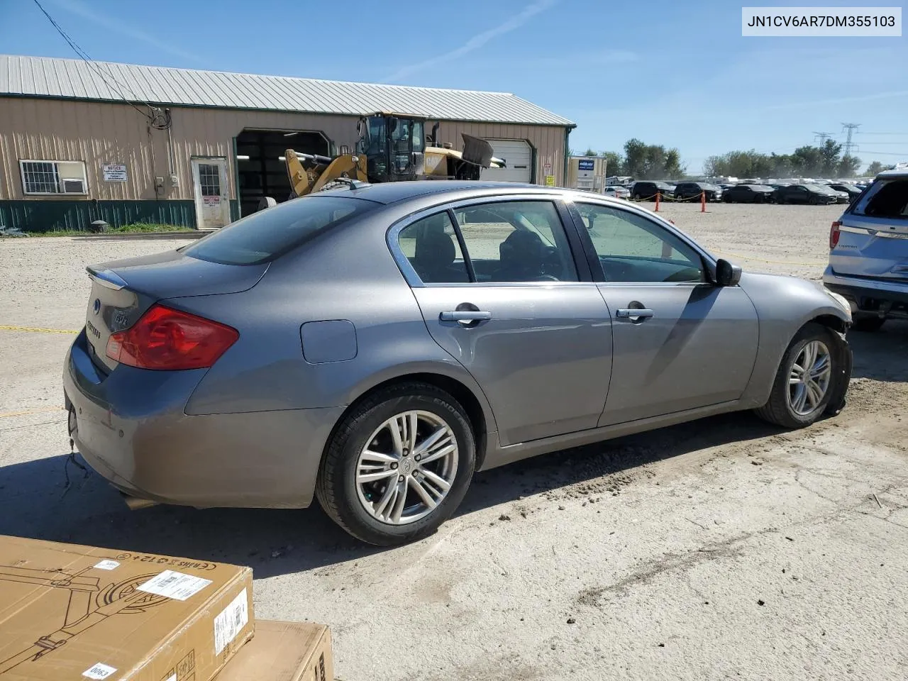 2013 Infiniti G37 VIN: JN1CV6AR7DM355103 Lot: 73756294