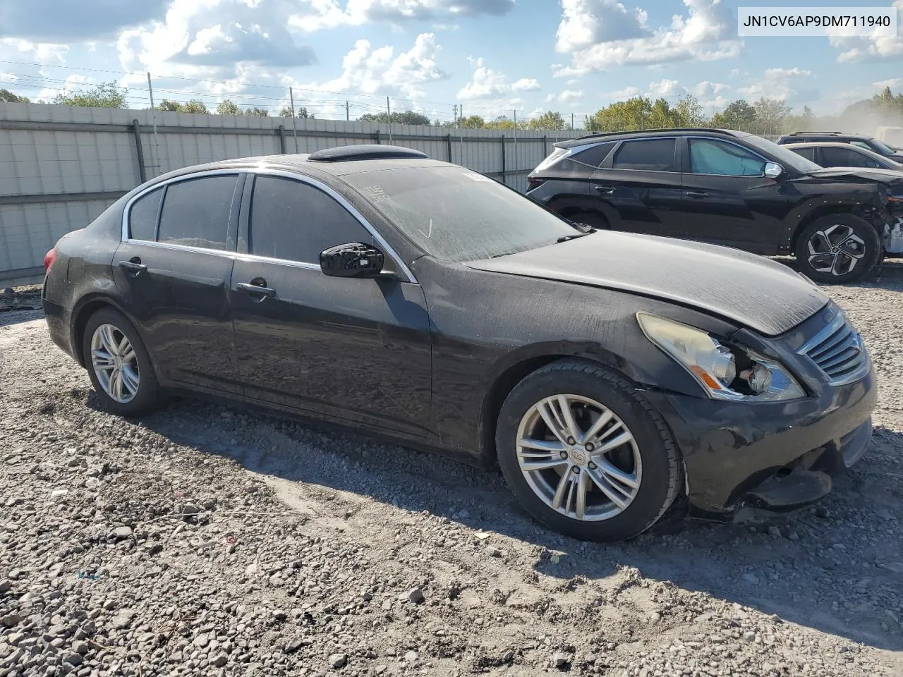 2013 Infiniti G37 Base VIN: JN1CV6AP9DM711940 Lot: 74034534