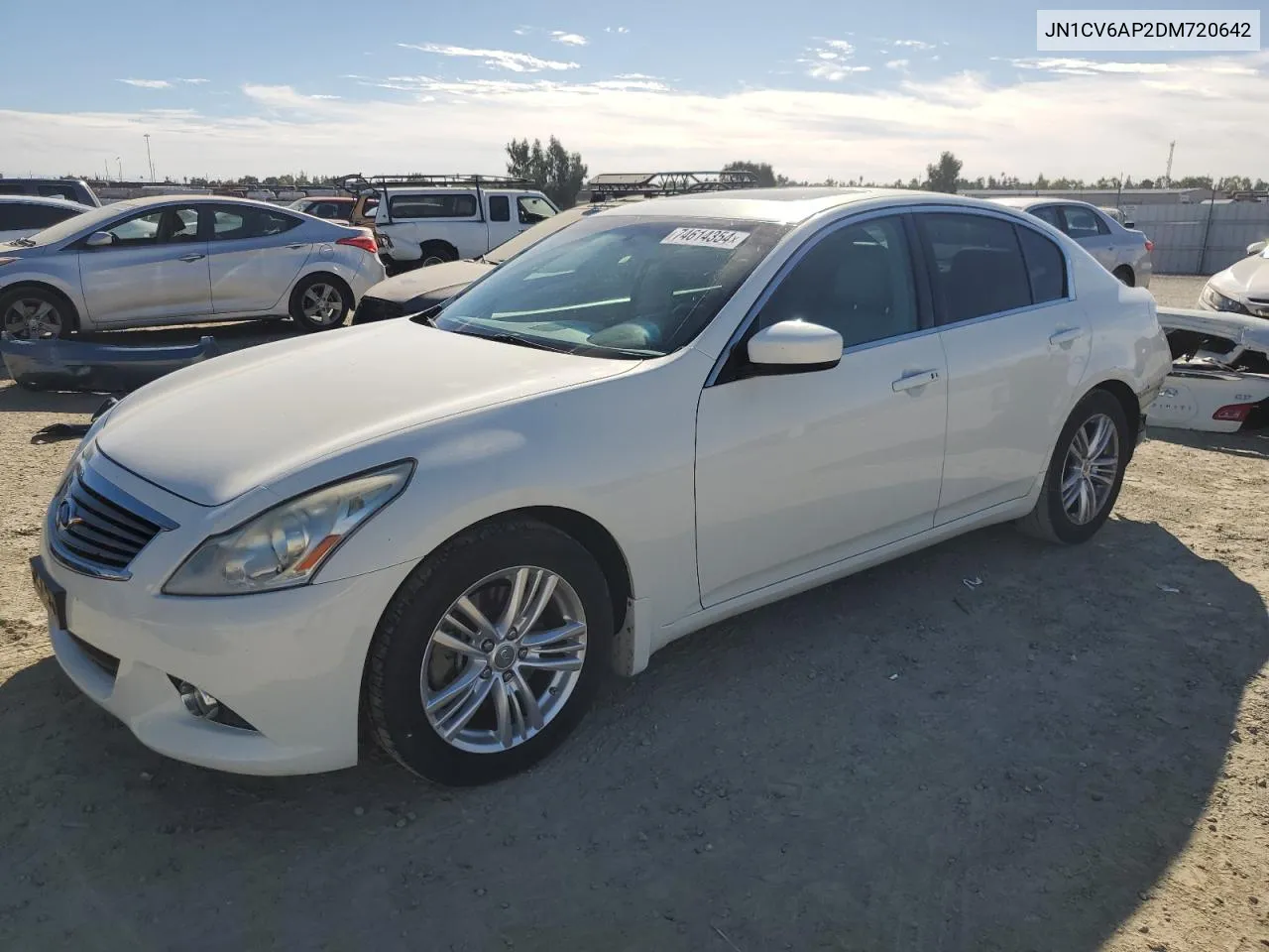 2013 Infiniti G37 Base VIN: JN1CV6AP2DM720642 Lot: 74614354