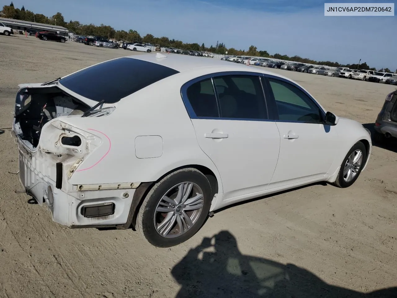 2013 Infiniti G37 Base VIN: JN1CV6AP2DM720642 Lot: 74614354