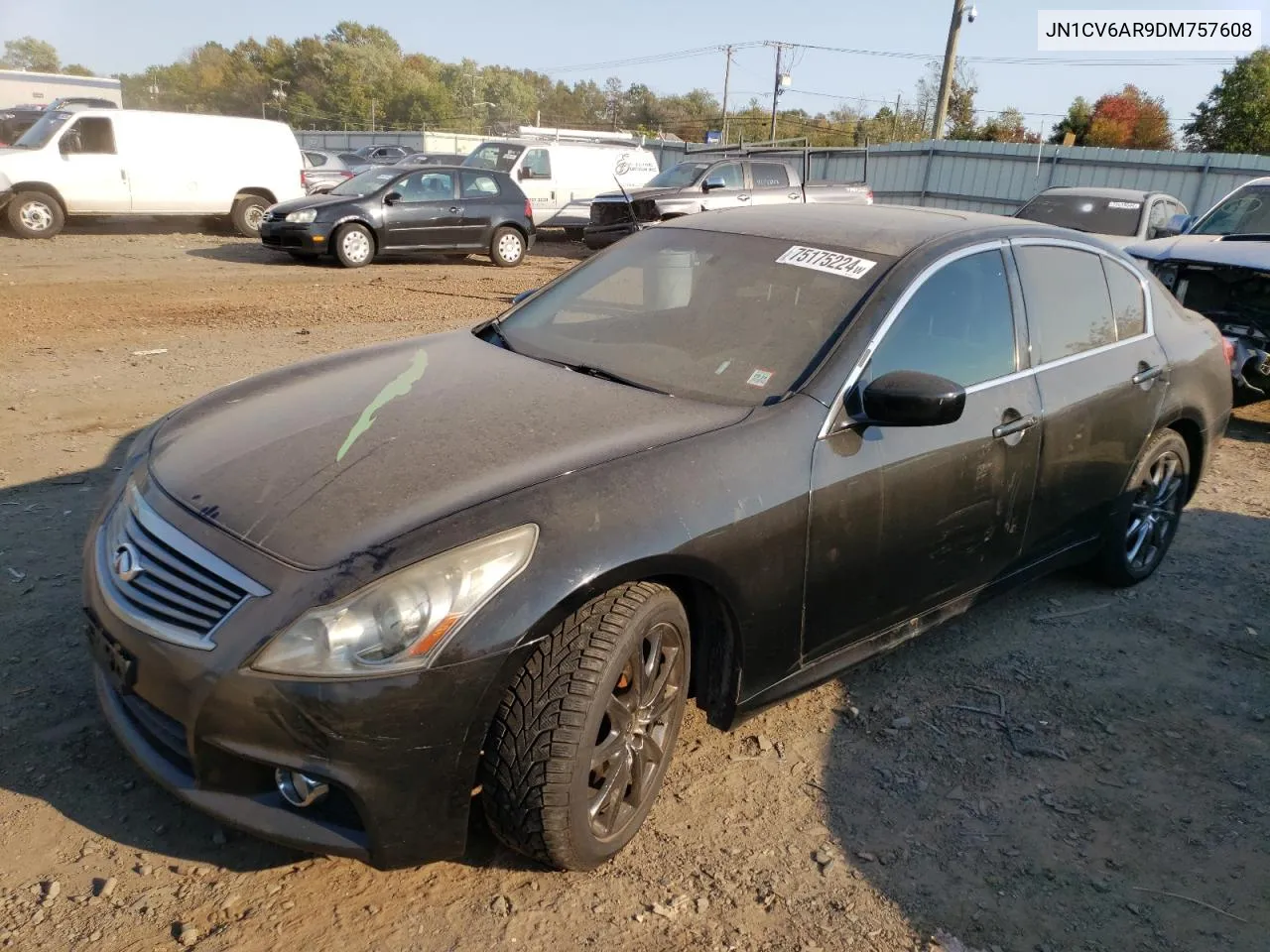 2013 Infiniti G37 VIN: JN1CV6AR9DM757608 Lot: 75175224