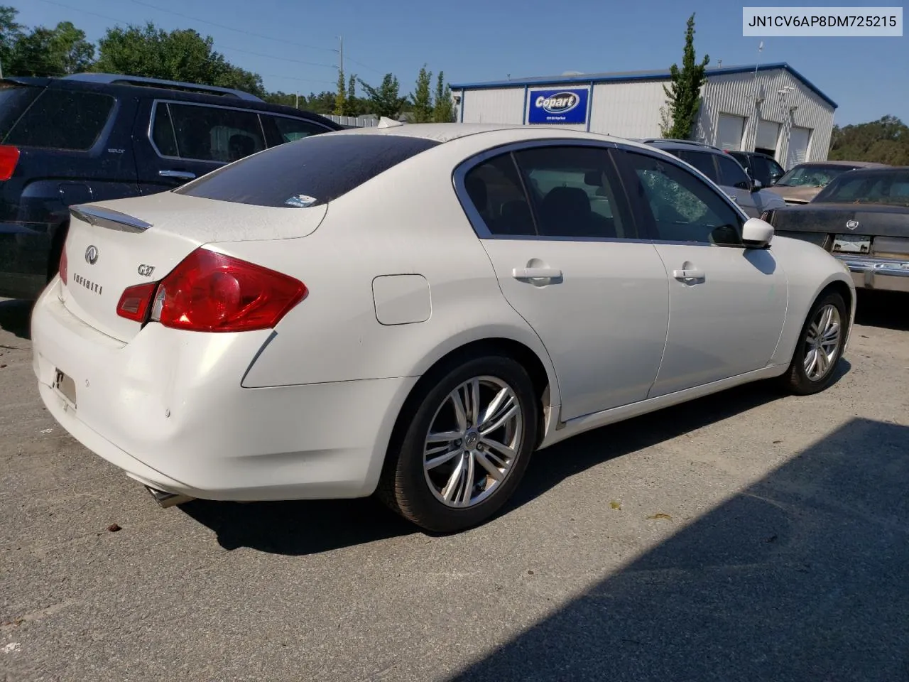 2013 Infiniti G37 Base VIN: JN1CV6AP8DM725215 Lot: 75211654